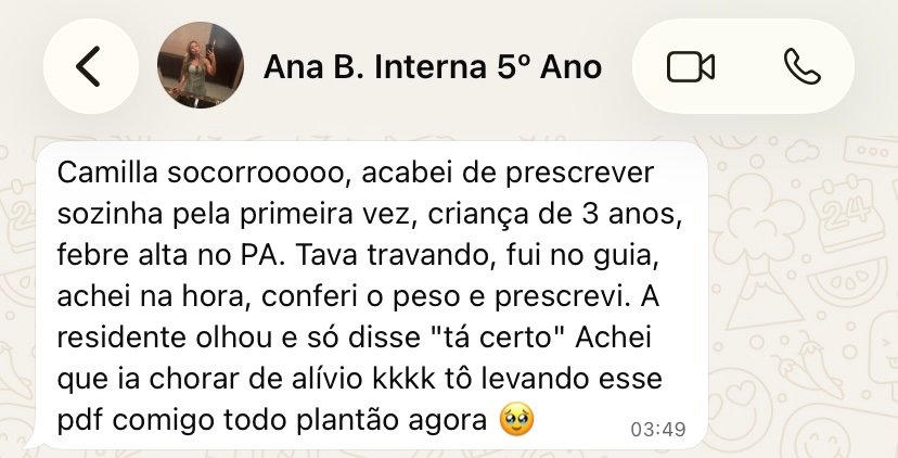 Depoimento 3 sobre o Guia de Prescrições Pediátricas