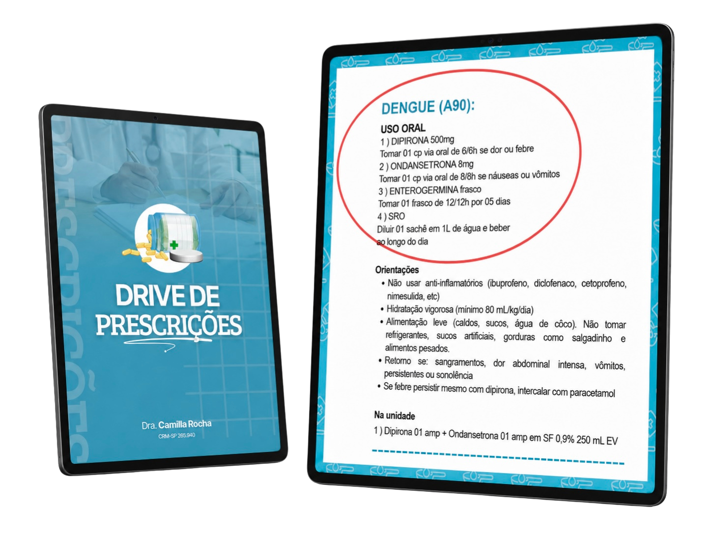 Mockup do Drive de Prescrições