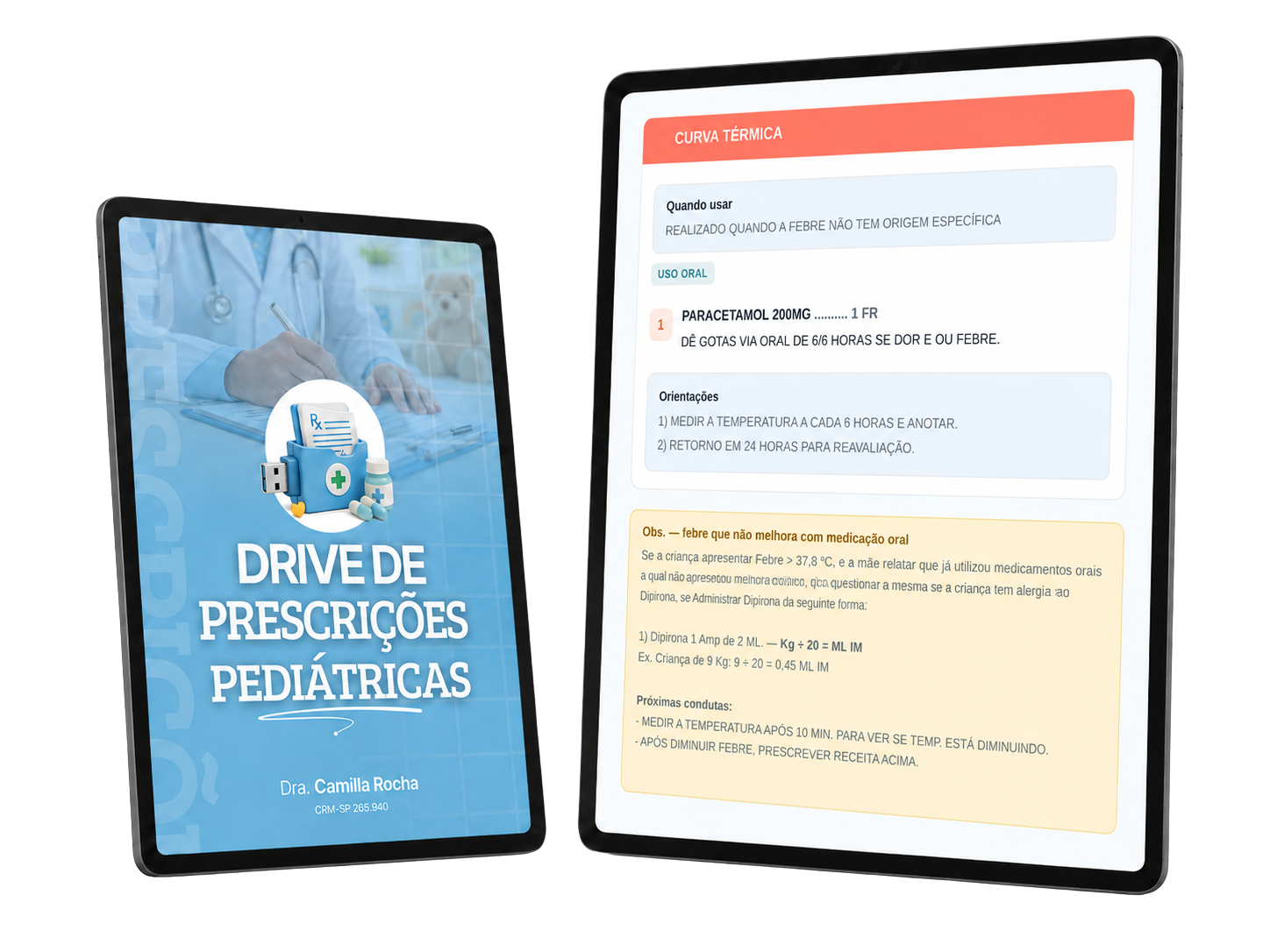 Mockup do Drive de Prescrições Pediátricas
